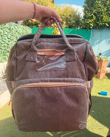 Zaino fasciatoio con tasche e apertura per cambio