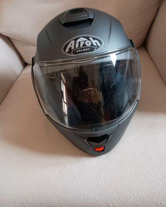 Casco Airoh REV 19 flip up  XL grigio metallizzato