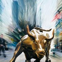 Wall Street Bull New York Stampa d'Arte Poster