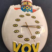 termometro orologio pubblicitario vintage vov