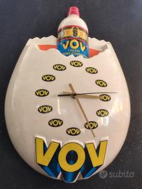 termometro orologio pubblicitario vintage vov