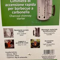 Ciminiera accensione rapida barbecue