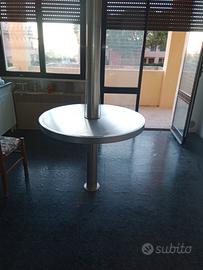 Tavolo rotondo sollevabile anni '90