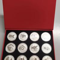 AUSTRALIA  argento da 2oz. Serie “Lunar II”