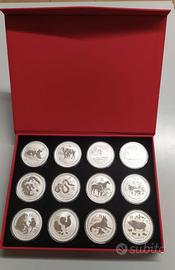 AUSTRALIA  argento da 2oz. Serie “Lunar II”