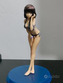 action figure ragazza anime base blu