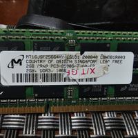 2 Memorie RAM MICRON 2GB