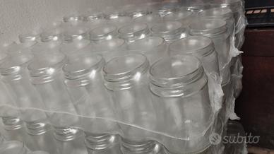 Vasi di vetro per conserve, miele ecc