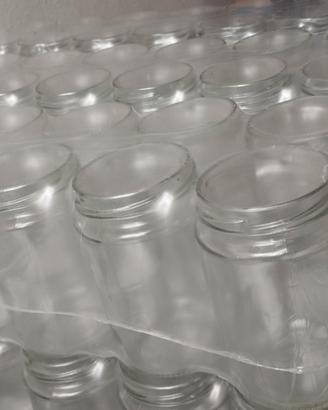 Vasi di vetro per conserve, miele ecc
