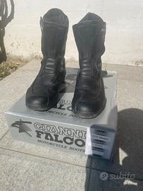 stivali FALCO in pelle per moto taglia 42