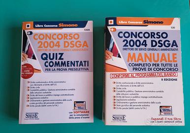 Libro concorso Simone DSGA miur manuale e quiz