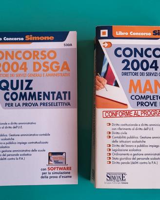 Libro concorso Simone DSGA miur manuale e quiz