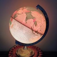 Globo mappamondo luminoso anni 70 80 vintage retro