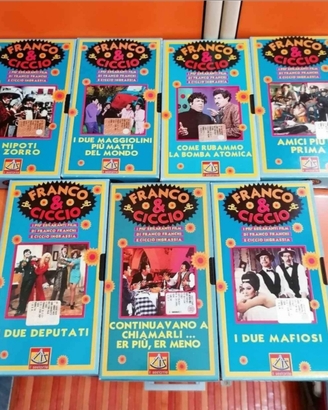 Videocassette vhs video Franco e Ciccio film