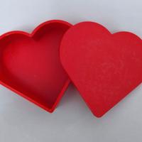 ❤️ Scatola a forma di Cuore in 3D con Coperchio