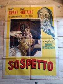 Manifesto cinema "SOSPETTO" di Alfred Hitchcock 