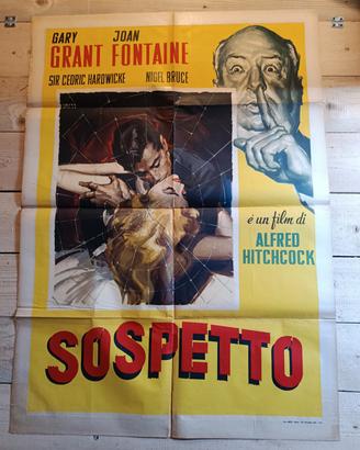 Manifesto cinema "SOSPETTO" di Alfred Hitchcock 