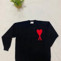 Maglione nero ami pullover nero taglia M