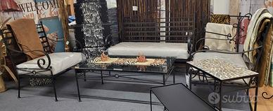 Salotto in ferro battuto