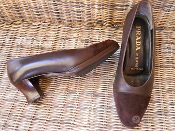 Scarpe decollete Prada originali in pelle