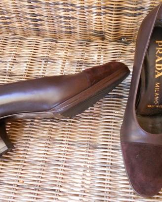 Scarpe decollete Prada originali in pelle