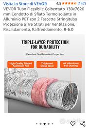 tubo flessibile coibentato VEVOR  