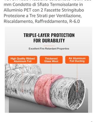 tubo flessibile coibentato VEVOR  