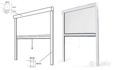 Zanzariere scorrimento verticale colore bianco