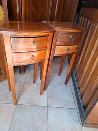 coppia comodini classici in legno massello 