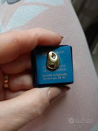 rara spilla da giacca placcata oro