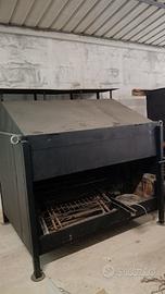 CUORI PORCHETTA A CARBONE CON GIRARROSTO