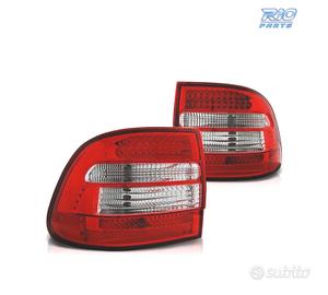 FANALI PORSCHE CAYENNE 02-07 LED ROSSO CROMATO
