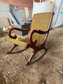 Sedia a dondolo vintage
