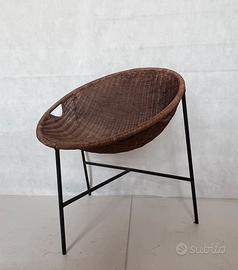 Poltroncina/sedia vintage attrib. Roberto Mango