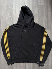 Felpa Adidas Vintage Trefoil Nera Oro Taglia M