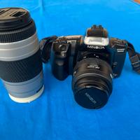 Macchina fotografica e teleobiettivo Minolca