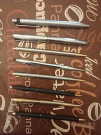 Lotto di nr. 7 penne a sfera + nr.1 penna a matita