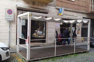 Dehor Bar/ Terrazza: 550cm × 190cm