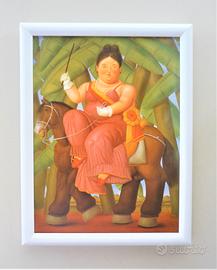 Quadro La Primadonna di Botero con cornice