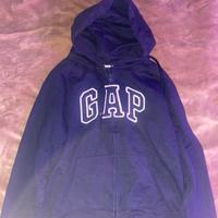 Felpa gap blu con cappuccio slim