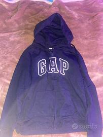 Felpa gap blu con cappuccio slim