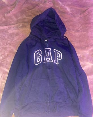 Felpa gap blu con cappuccio slim