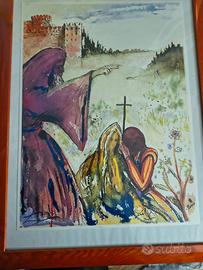 LITOGRAFIA ORIGINALE SALVATORE DALI'