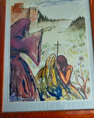 LITOGRAFIA ORIGINALE SALVATORE DALI'