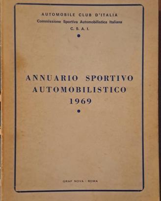 Annuario Sportivo Automobilistico 1969 ACI/CSAI