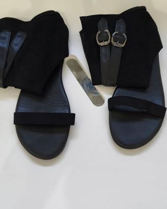 Scarpe Aperte Coperte Stinchi Cerniere N. 41 Donna