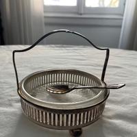 saliera argentata vintage