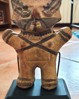 Figura vintage in ceramica stile mesoamericano