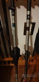 Canne bolognesi Italica e Shimano