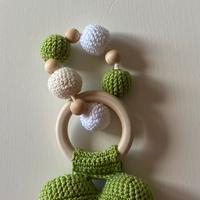 Tris (catena passeggino,sonaglio,porta ciuccio)